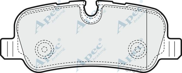 APEC BRAKING stabdžių trinkelių rinkinys, diskinis stabdys PAD1469